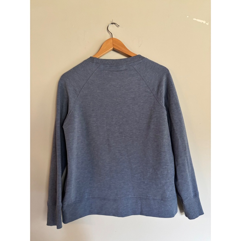 LL Bean Raglan Sweatshirt‎ Heather Blue Crewneck Casual Petite Womens S - Picture 3 of 5